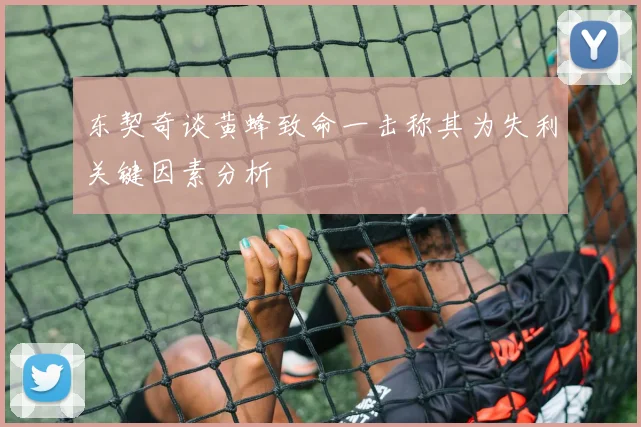 东契奇谈黄蜂致命一击称其为失利关键因素分析